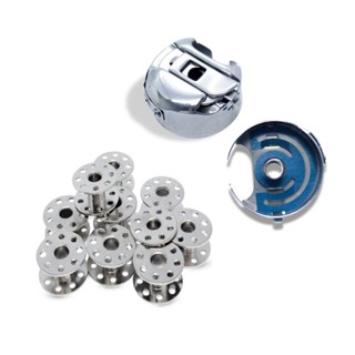 Caixa De Bobina Costura Reta Industrial Com Mola + 5 Bobinas Máquina Costura Reta Industrial Lanmax em Oferta na Shopee