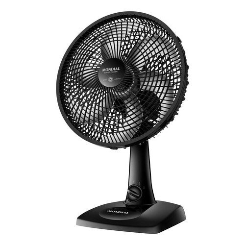 Ventilador De Mesa Preto Super Power Mondial 110V - 60W - Vsp-30b - 30cm