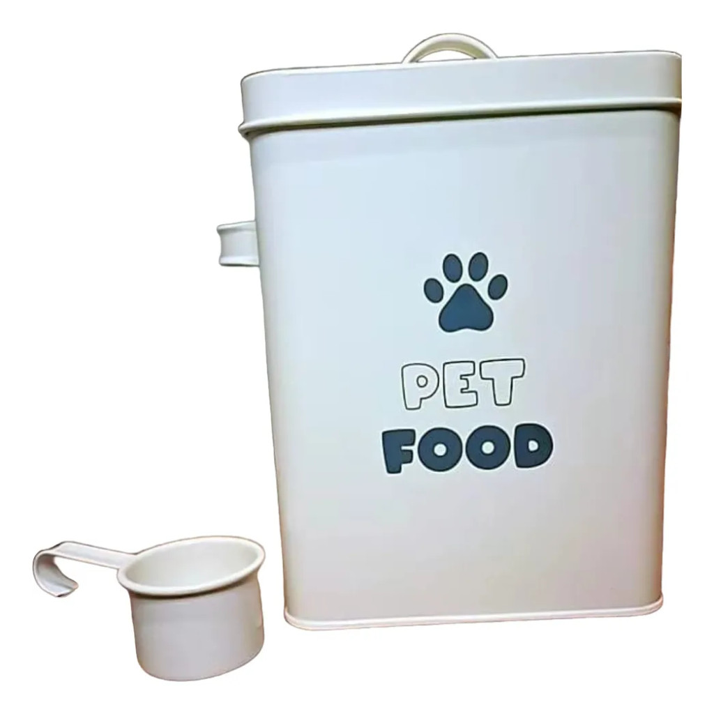 Lata porta ração metal Pet Food 10x20,6 cm - Dolce Home
