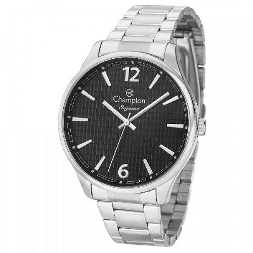 Relógio de Pulso Champion Masculino Elegance Prata Analógico CN27670T