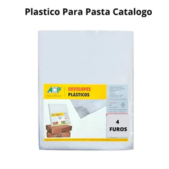 Envelopes Plásticos 4 Furos 0,06mm Para Pasta Catálogo Oficio - ACP