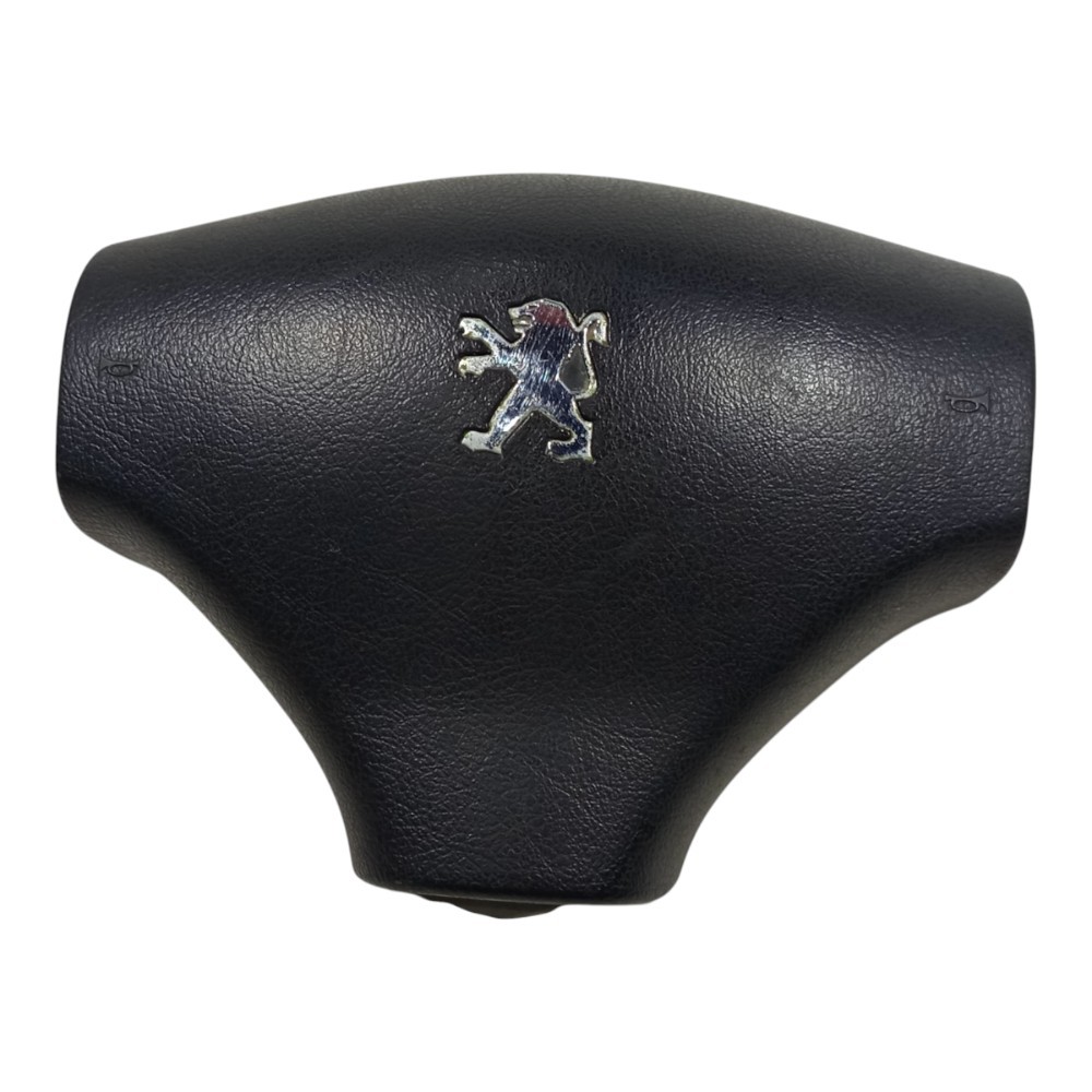 Capa Tampa Volante Buzina Peugeot 206 207 2000 A 2010 Preto