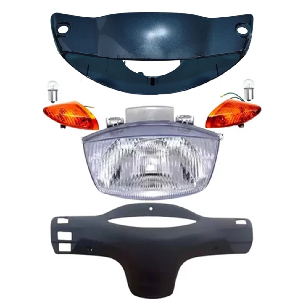 Carenagem Farol, Capa, Pisca, Bloco Biz 100 98 Á 99 Azul Ks