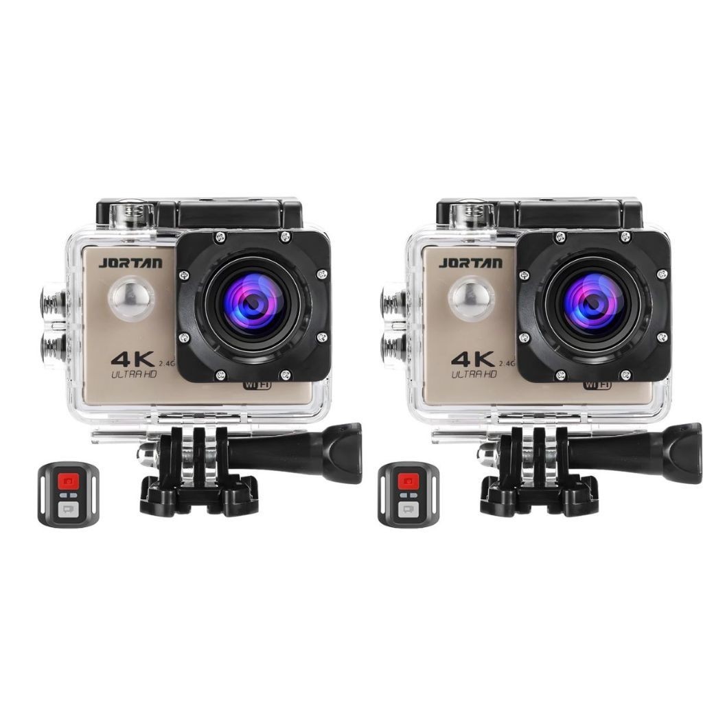 Kit 2 Mini Câmera Filmadora Sport 4k Wi-fi Hd 12mp Prova Dágua