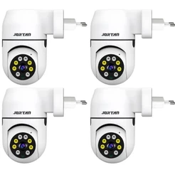 Kit 4 Câmera de Segurança Tomada Wi-fi Branco Interno - com App YOOSEE