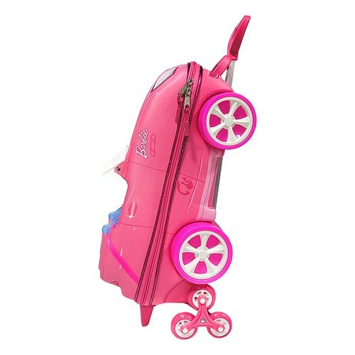 Mala Infantil Barbie Rodinhas 3D Mala Escolar Rosa Resistente Viagem Infantil