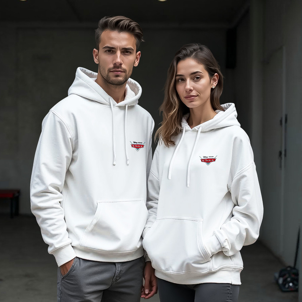 Kit Moletom Casal Desenho Sally & Mcqueen 100% Algodão