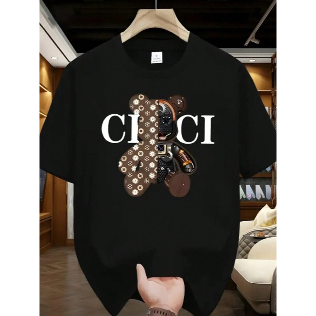 Camiseta masculina Feminina  Urso Tendencia Luxo Lançamento
