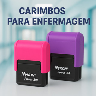 Carimbo Personalizado Nykon 302 medida 14x38mm em Oferta na Shopee