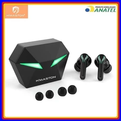 Fone de Ouvido Sem fio Gamer Bluetooth 5.3 com Microphone e Luz LED Redução de Ruído original H'maston RS-30 B25B