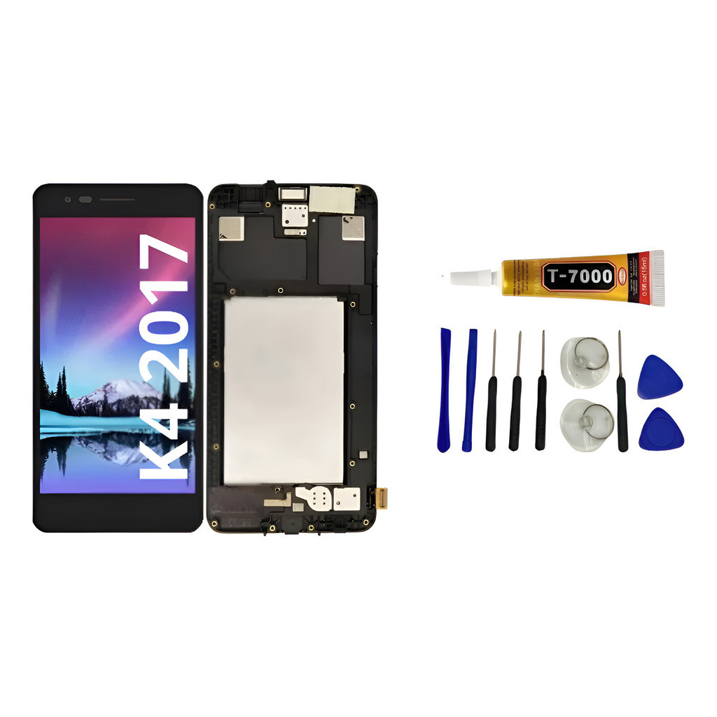 Tela Display Frontal Para Lg K4 2017 X230 X230ds Com Aro K4, X230DS, M153, X230K, M151, M160, M160E, X230F, X230YK, X230