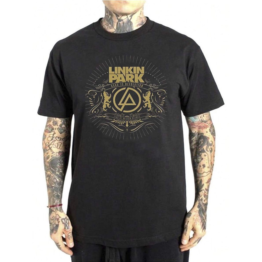 Camiseta Linkin Park Rock Internacional Básica Banda Estilo Camisa Blusa Unissex Masculino Feminino 100% Algodão