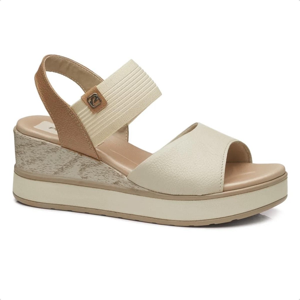 Sandália Pegada Feminina em Couro Florença 234202 em Oferta na Shopee