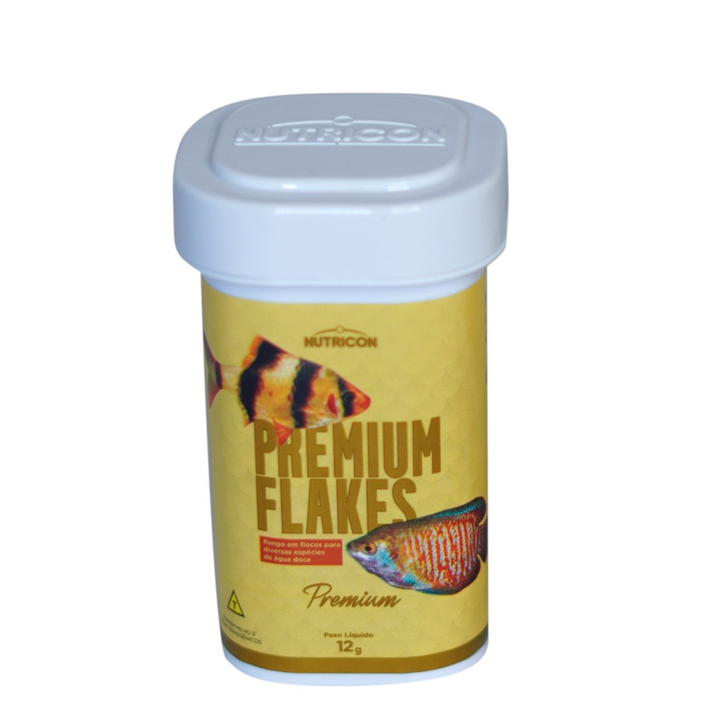 Ração Nutricon Premium Flakes Para Peixes 12g