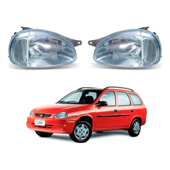 Par Farol Dianteiro Corsa Wagon 1.0 1.6 1997 A 2002
