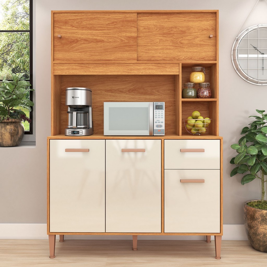 Cozinha Compacta Pérola 5 Portas 1 Gaveta - Fellicci em Oferta na Shopee