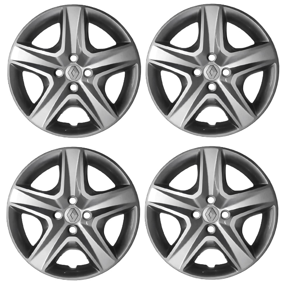 4 calotas aro 16 Renault Logan 2014 a 2017 em Oferta na Shopee