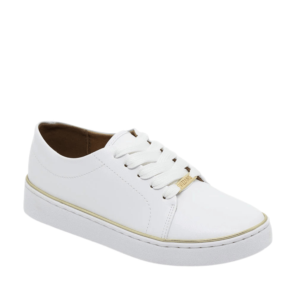 Tênis Vizzano Feminino Branco Casual Clean Confortável em Oferta na Shopee