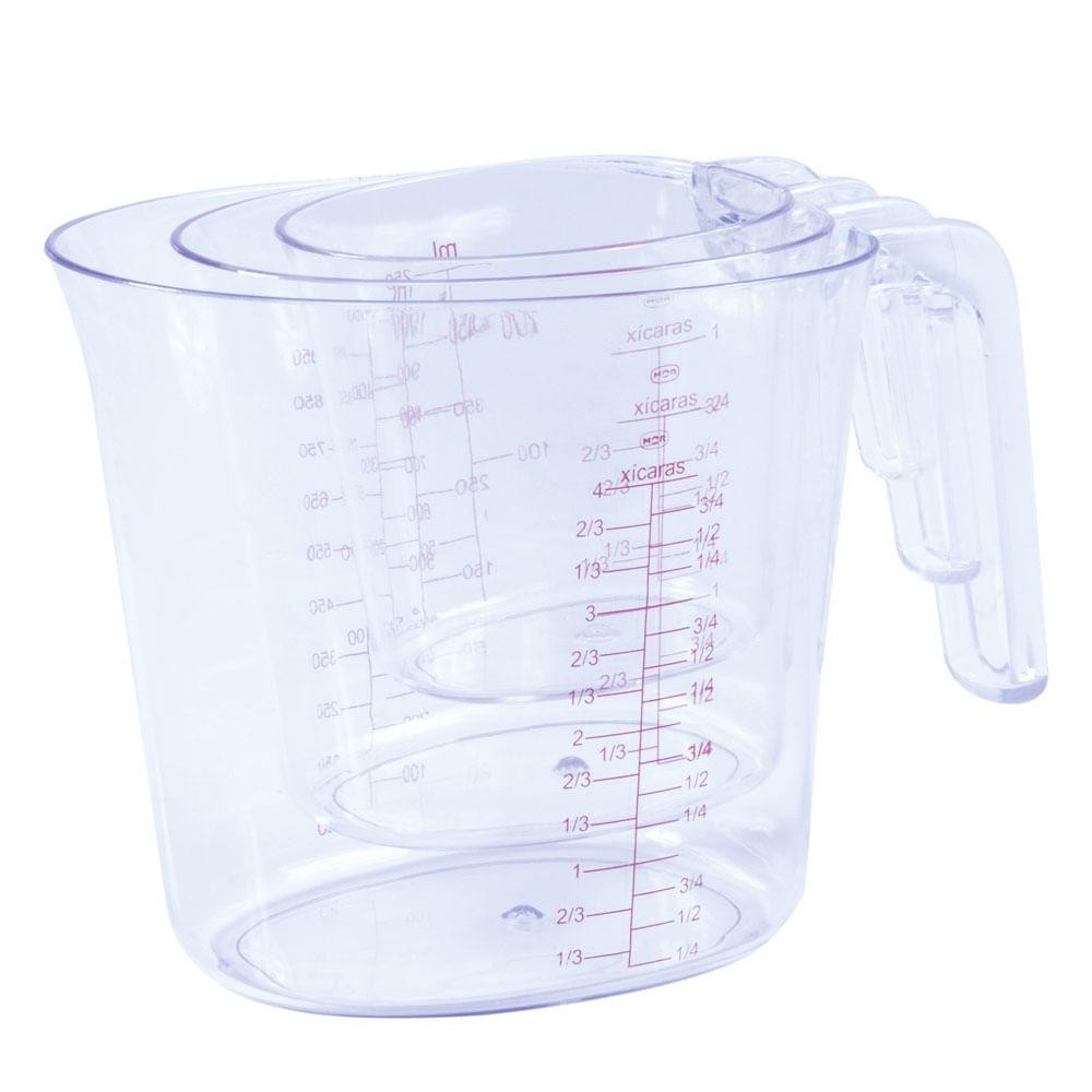 Conjunto Jarras Medidoras 3 Peças em Oferta na Shopee