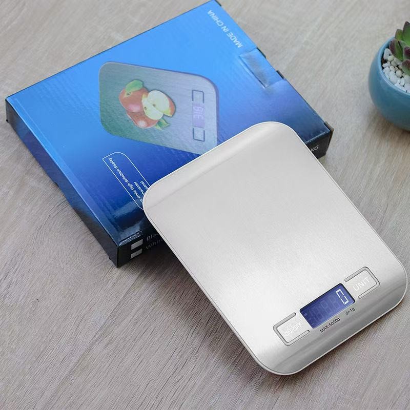 Balança Digital Cozinha 10kg Aço Inox, Para Receitas e Fitness – Precisão