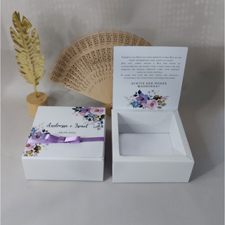 Caixa para convite de padrinhos de casamento em Oferta na Shopee