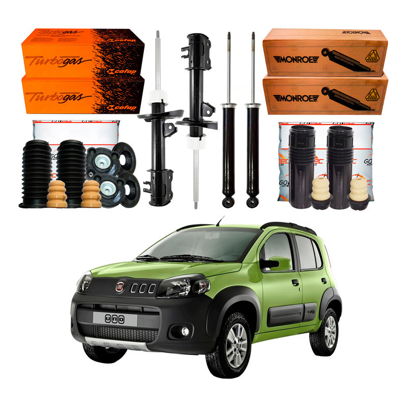 Amortecedor Dianteiro Traseiro Novo Uno Way 1.4 2010 A 2016 em Oferta na Shopee
