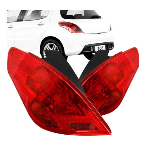 Par Lanterna Traseira Peugeot 308 2011 A 2015 Hatch