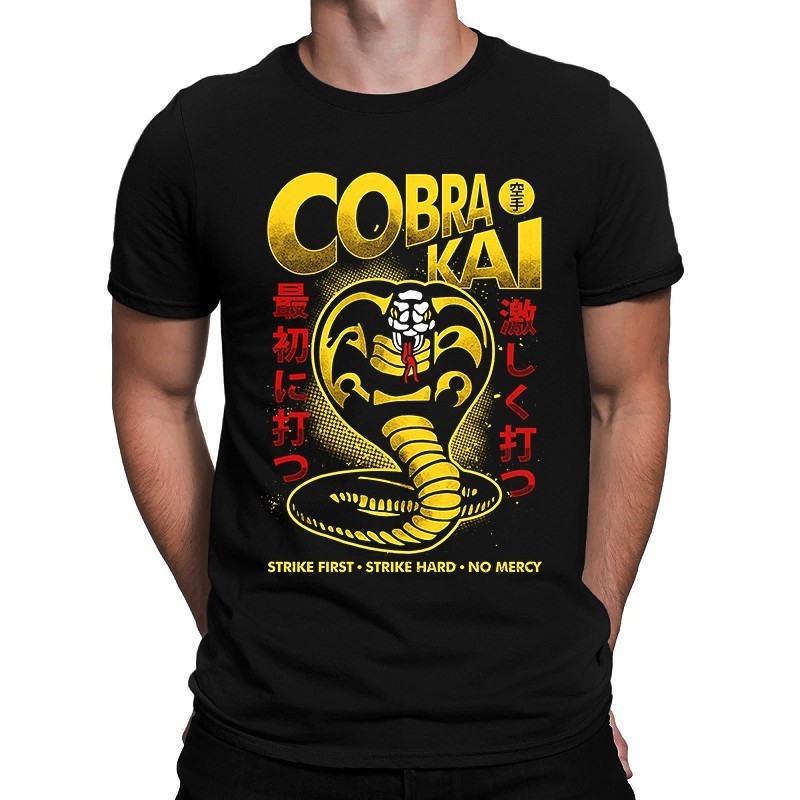 Camiseta Cobra Kai Camisa Da série Karatê Kid Série Netflix -sasa. em Oferta na Shopee
