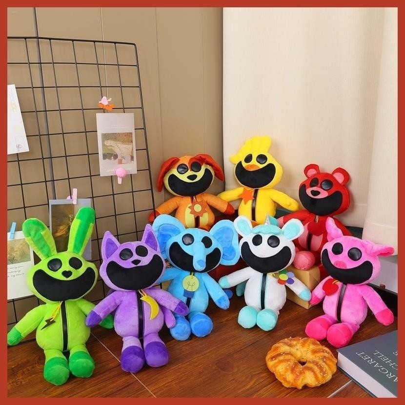 2024 Poppy Flower Game Time 3 Smooth Animals Plush/CraftyCorn/Bubble Gum/Cão Dia/PickkyPiggy/CatNap/Bobby HYPY