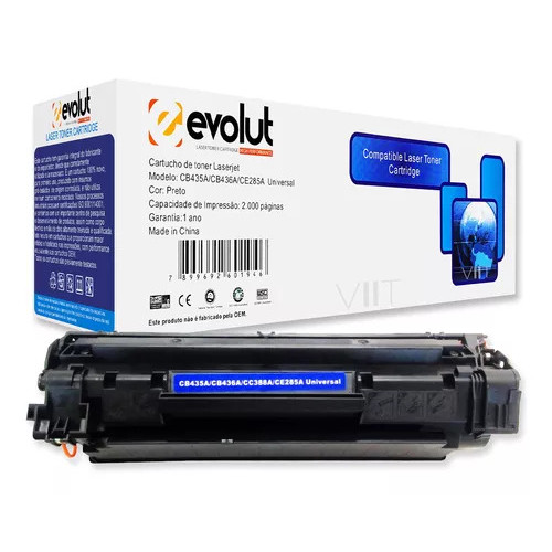 Toner Universal Compatível HP CB435/436/285/278A Preto