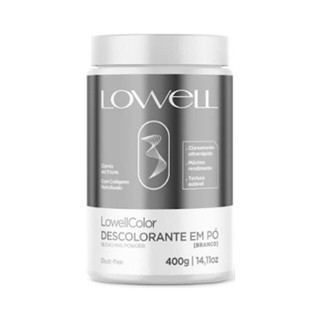 Descolorante em Pó Lowell Branco 400g em Oferta na Shopee