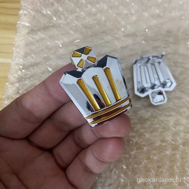 Emblema do volante Toyota Crown 05-14, logotipo do volante para modelos novos e antigos da 12ª e 13ª geração, emblema de