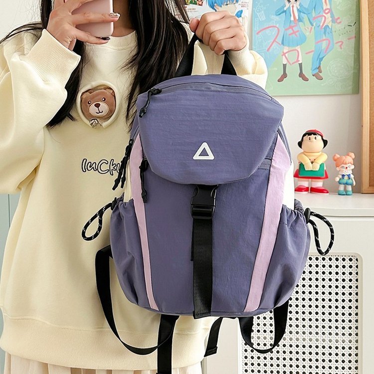 Mochila feminina ao ar livre à prova dwaterproof água grande capacidade viagem aleta computador mochila estudante esport