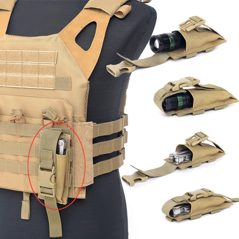 9MM saco com zíper 92 tipo saco com zíper saco de faca pequena lanterna saco único pequeno acessório saco tático MOLLE a