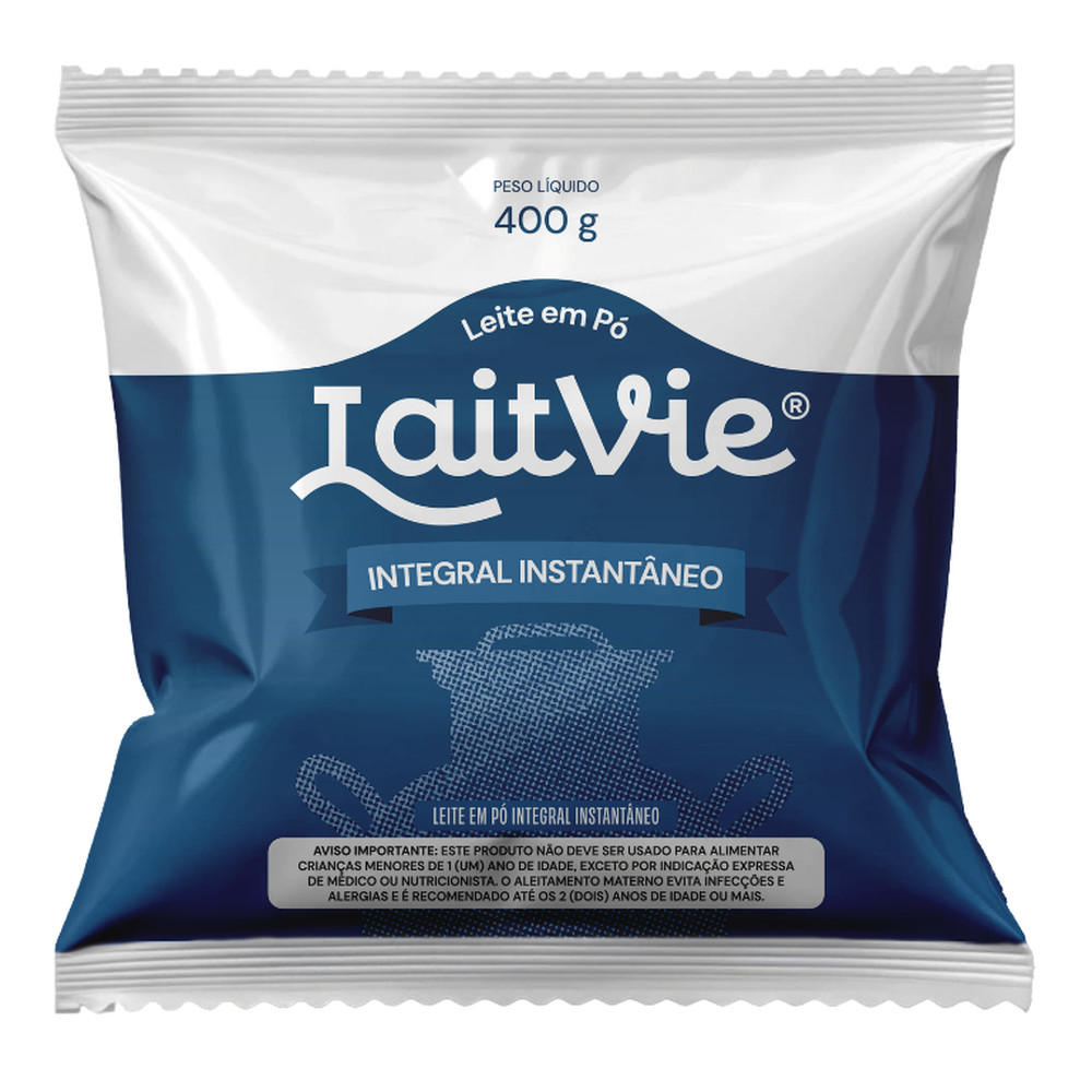 Leite em Pó Integral Instantâneo 400g - Lait Vie