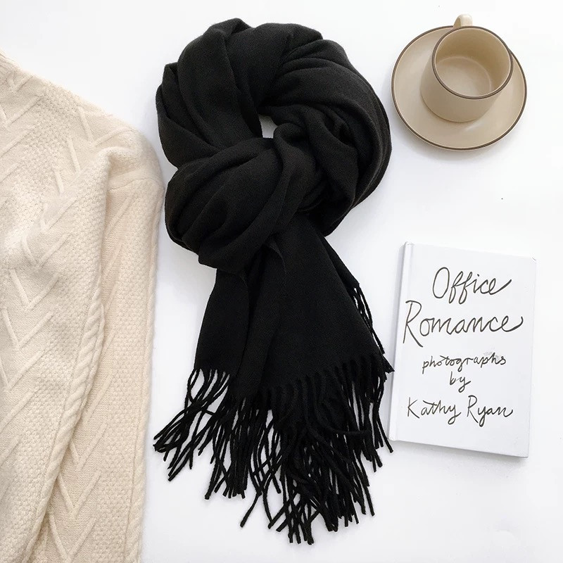 Cachecol Inverno Lenço Pashmina Xale Echarpe -200g — imagem 2 de 2