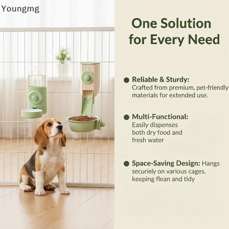 [Youngmg] 500ML Pet Chinchila Pendurado Alimentação Waterer Fácil Instalação Pombo Coelho Pequeno Animal Automática Tige