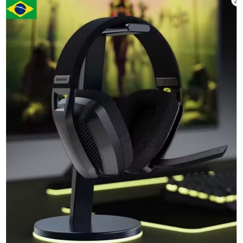 Headset Gamer Binnune BW06 Wireless 2.4GHz + BT - Sem Fio Para Jogos PC , PS4 , PS5 - Envio Imediato