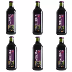 Suco de Uva Aurora Tinto Integral 1,5L - Embalagem com 6 Unidades