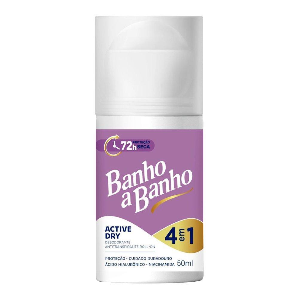 Desodorante Banho a Banho Roll-On Feminino Active Dry 50ml