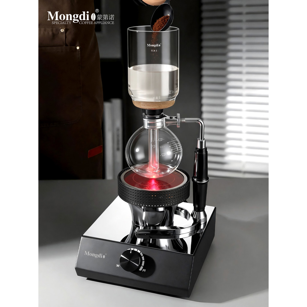 Mongdio sifão pote onda de luz forno sifão cafeteira forno elétrico lâmpada halógena fazendo cafeteira aparelhos aquecim