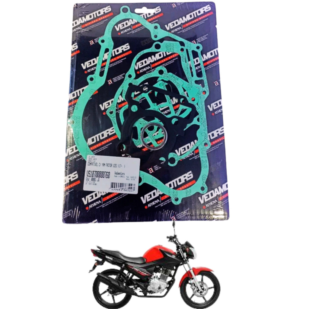 Jogo de Juntas Completo Yamaha Fazer 150/ Xtz 150 Crosser/ Factor 150 2014 a 2024 Vedamotors