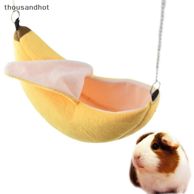Hamster Algodão Ninho banana Forma Casa Hammo Beliche Brinquedos Gaiola