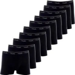 Kit 10 Cuecas Boxer Mash Algodão Box Confortável Cueca Masculina Cós Elástico Original