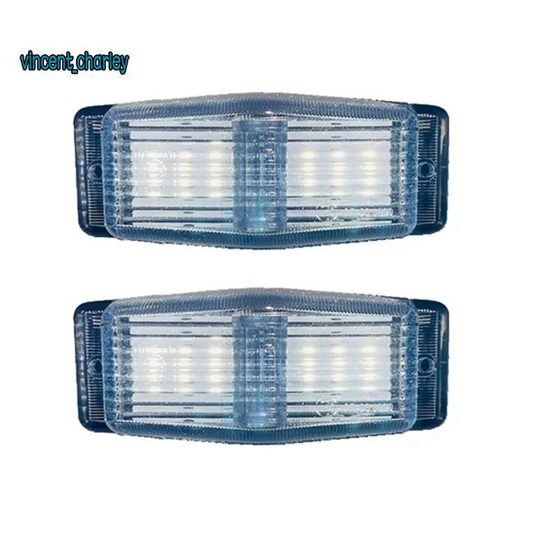 [vincent_c] 2 Unidades De Luzes Marcadoras LED Lâmpada Indicadora De Queimador Duplo Frontal Para Luz De Grade Dianteira