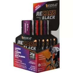 Recarb Energy Gel Black Display Com 10un X 30g Reidrat Nutrition