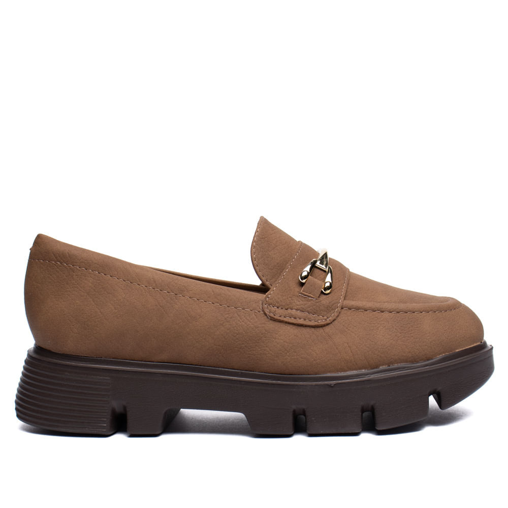Mocassim Feminino Modare Solado Tratorado Marrom Claro