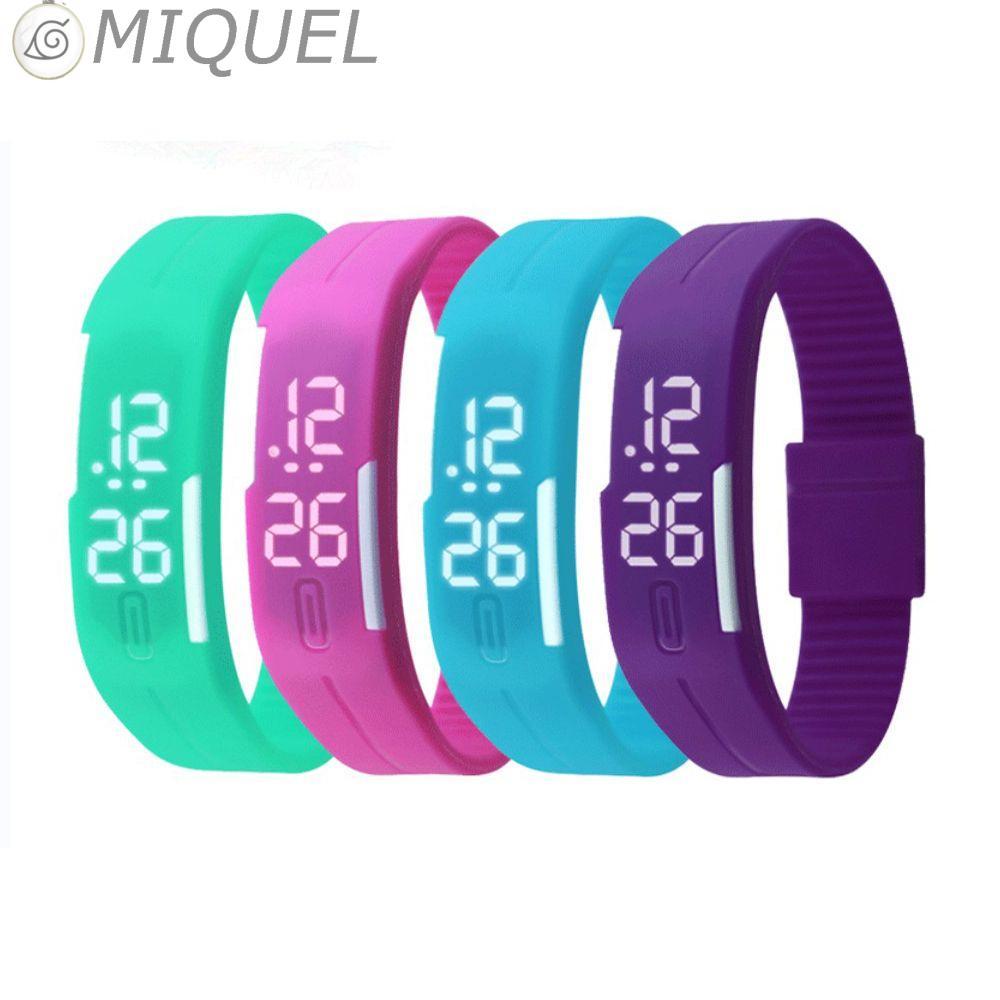 MIQUEL Esportes Relógios De Pulso Unissex Moda Pulseira Silicone Ao Ar Livre Crianças LED Touch Relógio