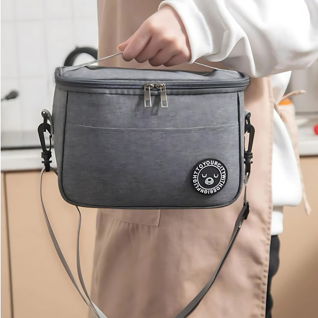 Bolsa para Marmita Térmica Grande com Alça Ajustável para Trabalho Escola e Viagem