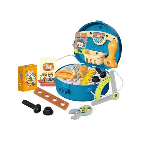 Kit Maleta Ferramentas Infantil Brinquedo Construcao Didatico Seguranca Diversao